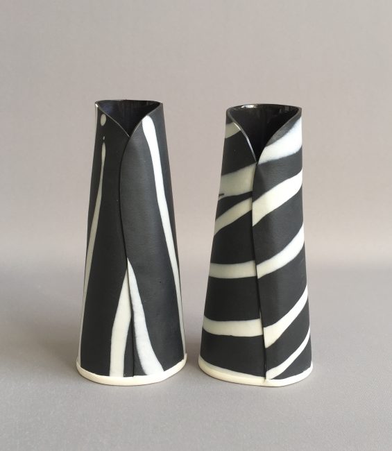 black and white fluidity vessel