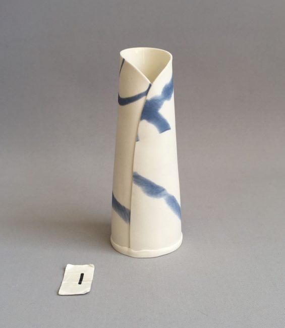 #1 small blue budvase